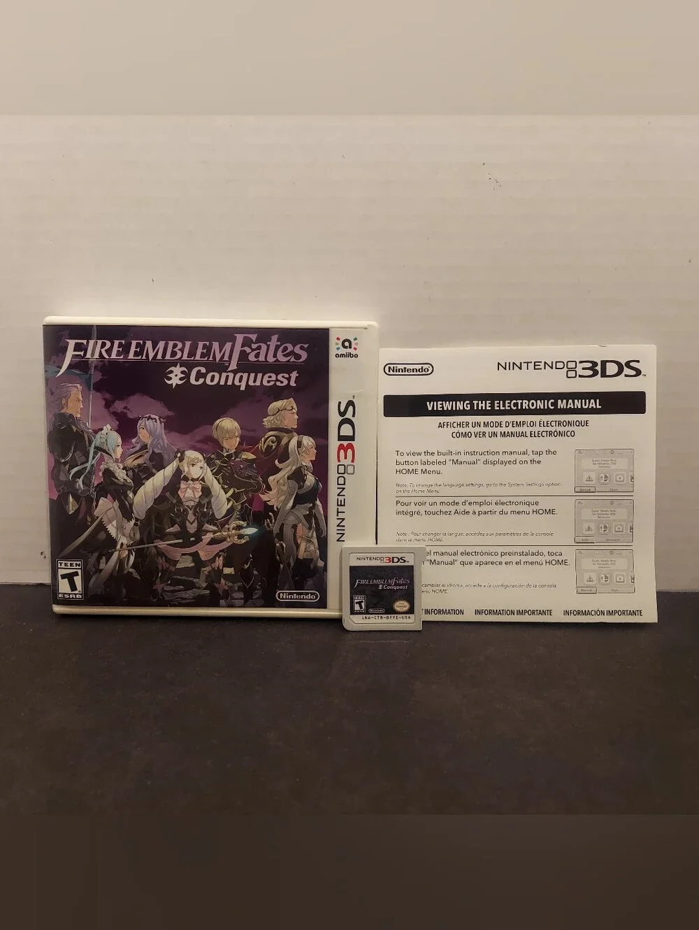 Fire Emblem Fates Conquest for Nintendo 3DS Fire Emblem Fates conquest 3ds cib